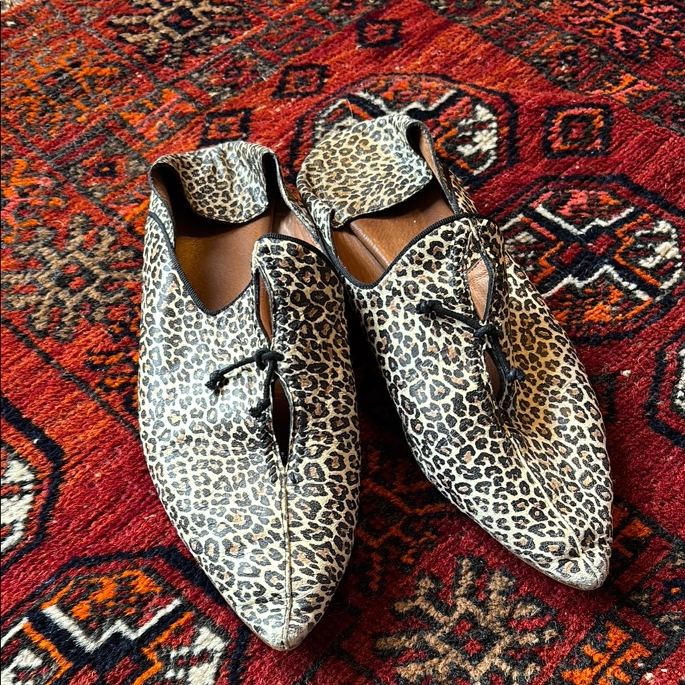 Leather Babouche Slippers Shoes